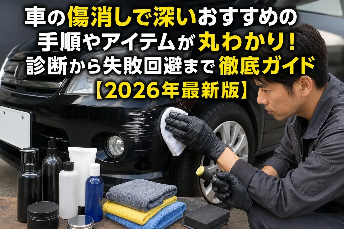 車の傷消しで深いおすすめの手順やアイテムが丸わかり！診断から失敗回避まで徹底ガイド【2026年最新版】
