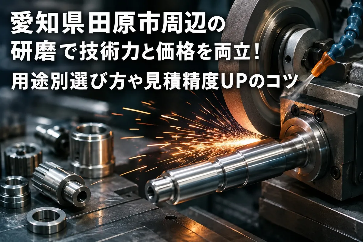 愛知県田原市周辺の研磨で技術力と価格を両立！用途別選び方や見積精度UPのコツ