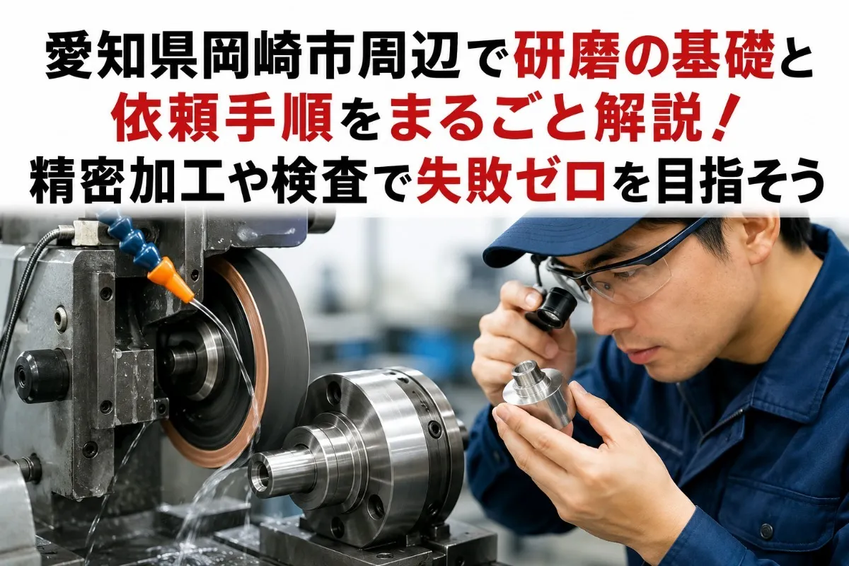 愛知県岡崎市周辺で研磨の基礎と依頼手順をまるごと解説！精密加工や検査で失敗ゼロを目指そう