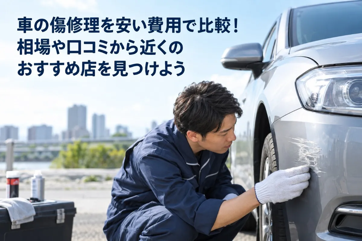 車の傷修理を安い費用で比較！相場や口コミから近くのおすすめ店を見つけよう